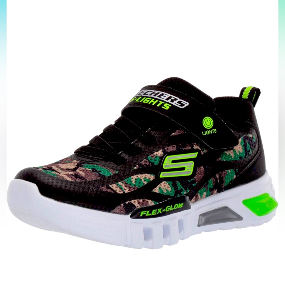 Skechers Kids S-Lights Flex Glow sneakers Size 10 Toddler